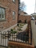 <h5>Sandstone rockery & Peach Pebble Garden</h5><p>A beautiful low maintence garden created by a customer in Chester.</p>